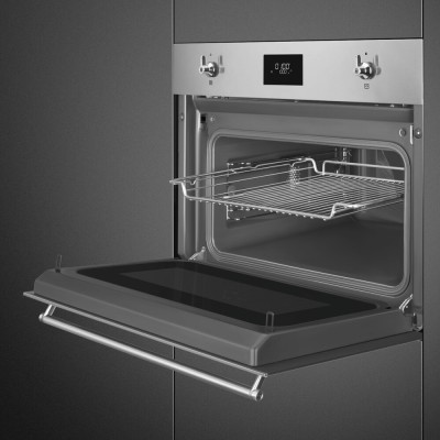 Smeg so4301m0x Einbau-Mikrowelle mit Grill H 45 cm Edelstahl