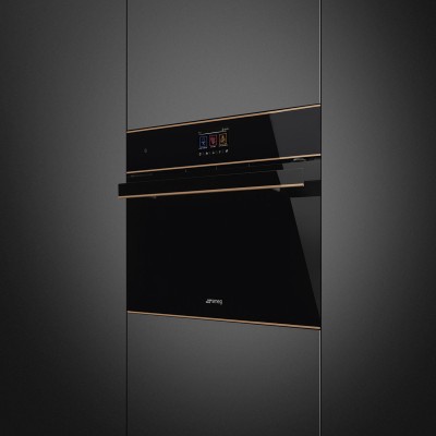 Smeg so4604m2pnr built-in microwave oven h 45 cm black