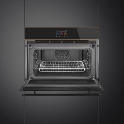 Smeg so4604m2pnr built-in microwave oven h 45 cm black