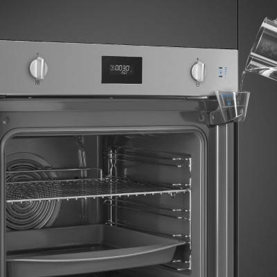 Horno de vapor combinado empotrable Smeg so6401s2x Galileo SteamOne de 60 cm en acero inoxidable