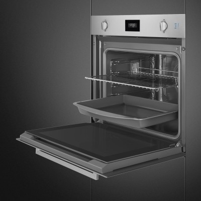 Horno de vapor combinado empotrable Smeg so6401s2x Galileo SteamOne de 60 cm en acero inoxidable