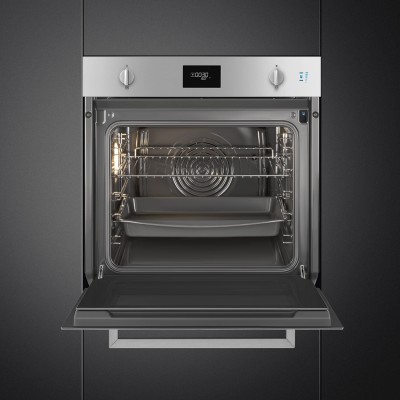 Four vapeur combiné encastrable en acier inoxydable Smeg so6401s2x Galileo SteamOne 60 cm