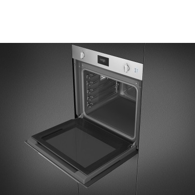 Horno de vapor combinado empotrable Smeg so6401s2x Galileo SteamOne de 60 cm en acero inoxidable
