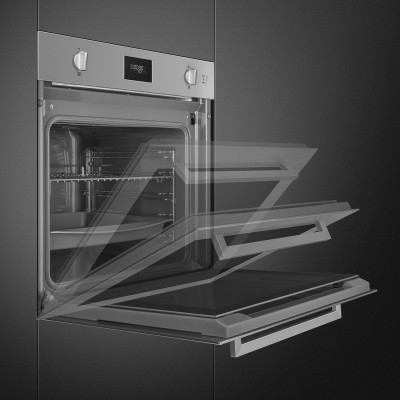 Horno de vapor combinado empotrable Smeg so6401s2x Galileo SteamOne de 60 cm en acero inoxidable