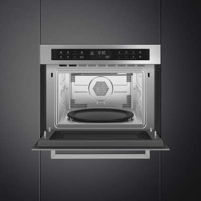 Smeg sf4400mcx1 built-in microwave oven h 45 cm stainless steel