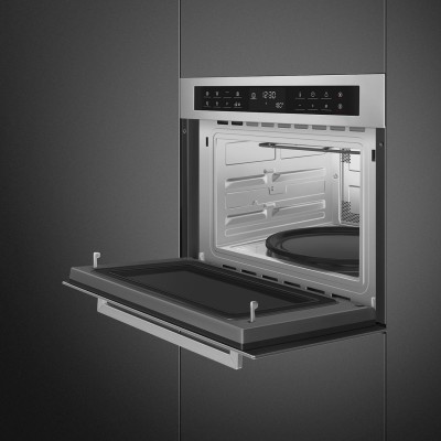 Smeg sf4400mcx1 built-in microwave oven h 45 cm stainless steel