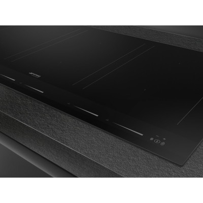 Smeg sim1964d piano cottura induzione 90 cm vetroceramica nero