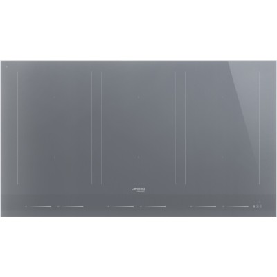 Placa de inducción Smeg sim1964ds de 90 cm, vitrocerámica gris