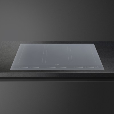 Placa de inducción Smeg sim1964ds de 90 cm, vitrocerámica gris