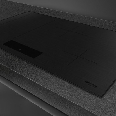 Smeg sim3844mb piano cottura induzione 80 cm vetroceramica nero