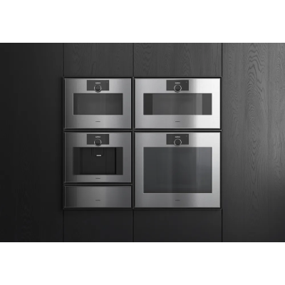 Piekarnik do zabudowy Gaggenau GO481120 z pyrolizą 76 cm, stal nierdzewna - szkło