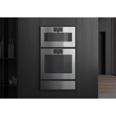 Piekarnik parowy do zabudowy Gaggenau GS480120 75 cm wys. 45 cm stal nierdzewna - szkło