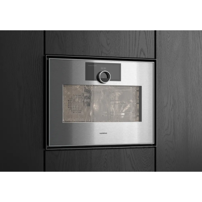 Horno de vapor combinado empotrable Gaggenau GS451120 h 45 cm acero inoxidable - cristal