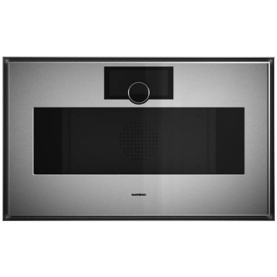 Piekarnik mikrofalowy do zabudowy Gaggenau GM481120 76 cm stal nierdzewna - szkło
