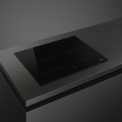 Plaque de cuisson à induction Smeg si2m5643d1 60 cm vitrocéramique noire