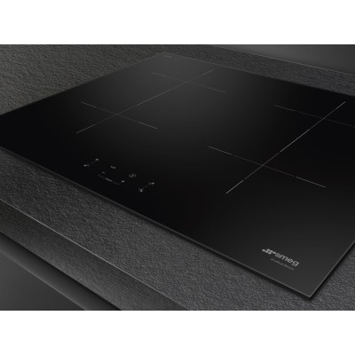 Smeg sib2641d 60cm induction hob glass ceramic black