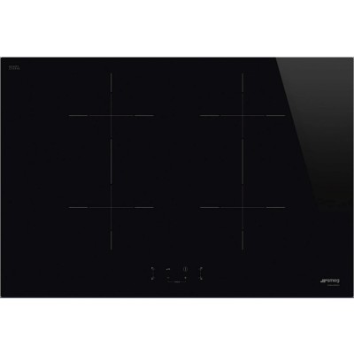 Smeg sib2741d piano cottura induzione 75 cm vetroceramica nero