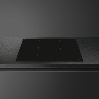 Smeg sib2741d piano cottura induzione 75 cm vetroceramica nero