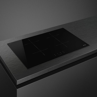 Smeg sib2741d piano cottura induzione 75 cm vetroceramica nero