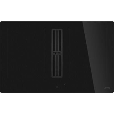 Smeg hobd482d2 piano induzione con cappa integrata 83 cm nero
