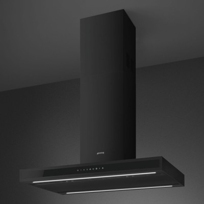 Smeg klti9l4mb Inselhaube 90 cm Mattschwarz