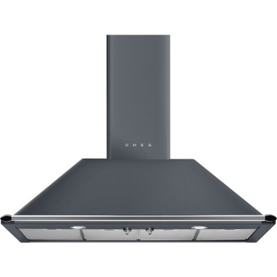 Smeg kt110gre Wandhaube 110 cm grau - schiefergrau