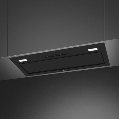 Smeg ksg8p4mb cappa incasso sottopensile 75 cm nero