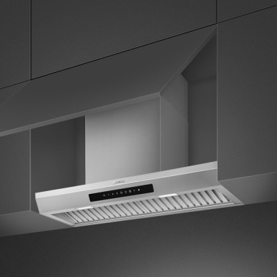 Smeg ksgt74x Design cappa incasso sottopensile 71 cm acciaio inox