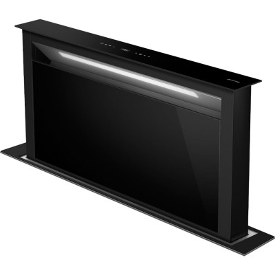 Smeg kdd90cne2 cappa da piano downdraft  90 cm vetro nero