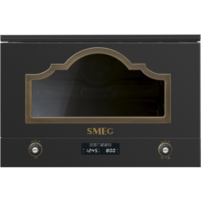 Smeg mp722ao Cortina built-in microwave oven h 40 cm anthracite