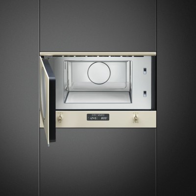 Smeg mp822po coloniale forno a microonde da incaso h 40 cm panna