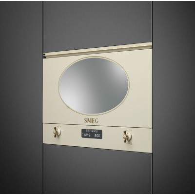 Smeg mp822po coloniale forno a microonde da incaso h 40 cm panna