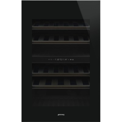 Smeg cvi040be cantina vini da incasso 60 cm h 91 vetro nero