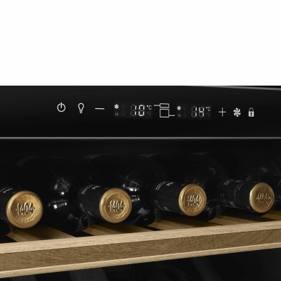 Smeg cvi040be Einbau-Weinkeller 60 cm h 91 Schwarzglas