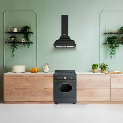 Smeg co60gma cucina a gas da appoggio 60 cm antracite