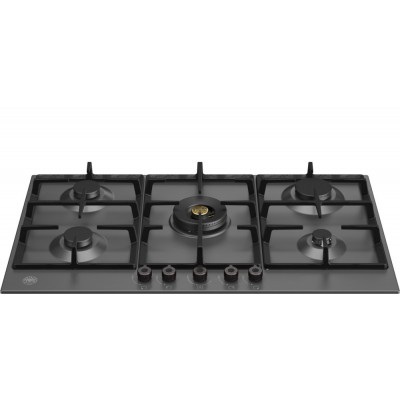 Bertazzoni p905cprone table de cuisson à gaz professionnelle 90 cm noir mat
