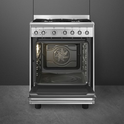 Smeg cx60gmx 60cm countertop gas cooker stainless steel