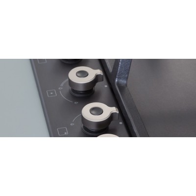 Bertazzoni p905cprone placa de gas profesional 90 cm negro mate