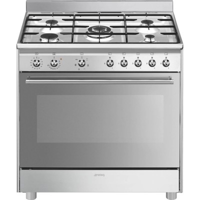 Smeg sx91gm 90cm stainless steel countertop gas cooker