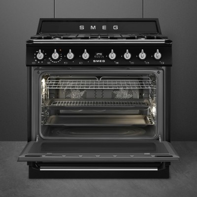 Smeg tr90gmbl 90cm Gas-Tischherd schwarz