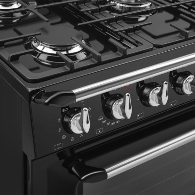 Smeg tr90gmbl 90cm Gas-Tischherd schwarz
