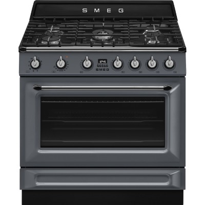 Cuisinière à gaz de comptoir Smeg TR90GMGR 90 cm, grise