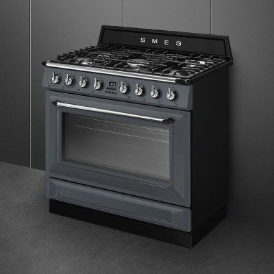 Smeg tr90gmgr 90cm Gas-Tischherd grau