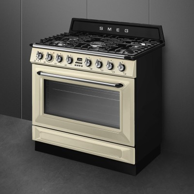 Smeg tr90gmp cucina da appoggio a gas 90 cm panna