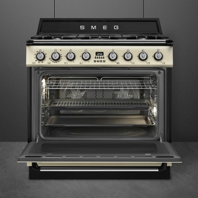 Smeg tr90gmp 90cm gas hob cream
