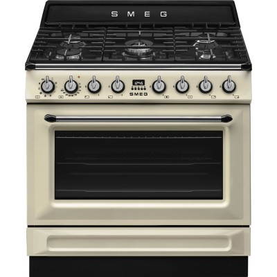 Smeg tr90gmp 90cm Gaskochfeld creme
