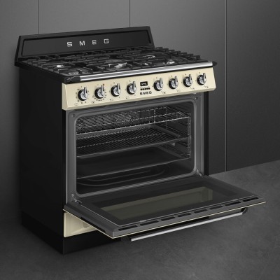 Smeg tr90gmp 90cm Gaskochfeld creme