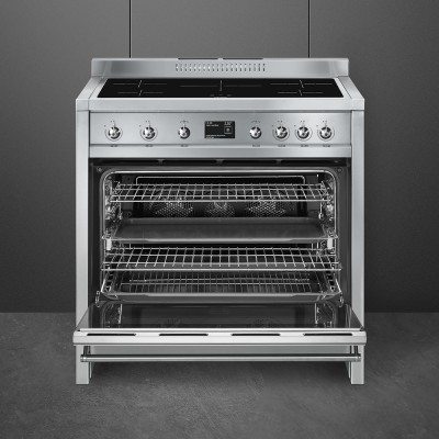 Smeg a1pyid-9 cucina induzione da appoggio 90 cm acciaio inox
