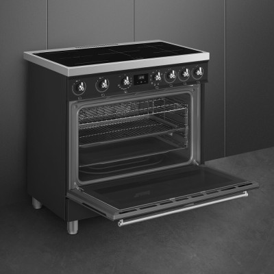 Smeg c9immb2 90 cm schwarzer Arbeitsplatten-Induktionsherd