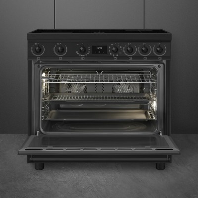 Smeg c9imn2 cucina induzione da appoggio 90 cm nero